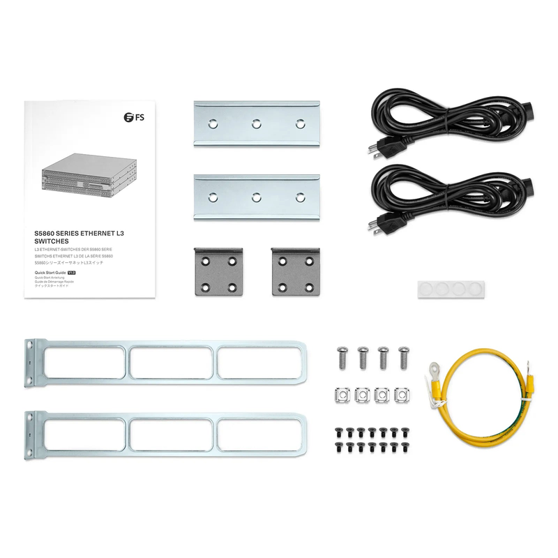 SFPS S5860-48XMG, 48-Port Ethernet L3 Switch, 48 x 10GBASE-T/Multi-Gigabit Ports, 4 x 25Gb SFP28, with 2 x 40Gb QSFP+ Uplinks, PicOSA®, Support MLAG, Broadcom Chip SFPS