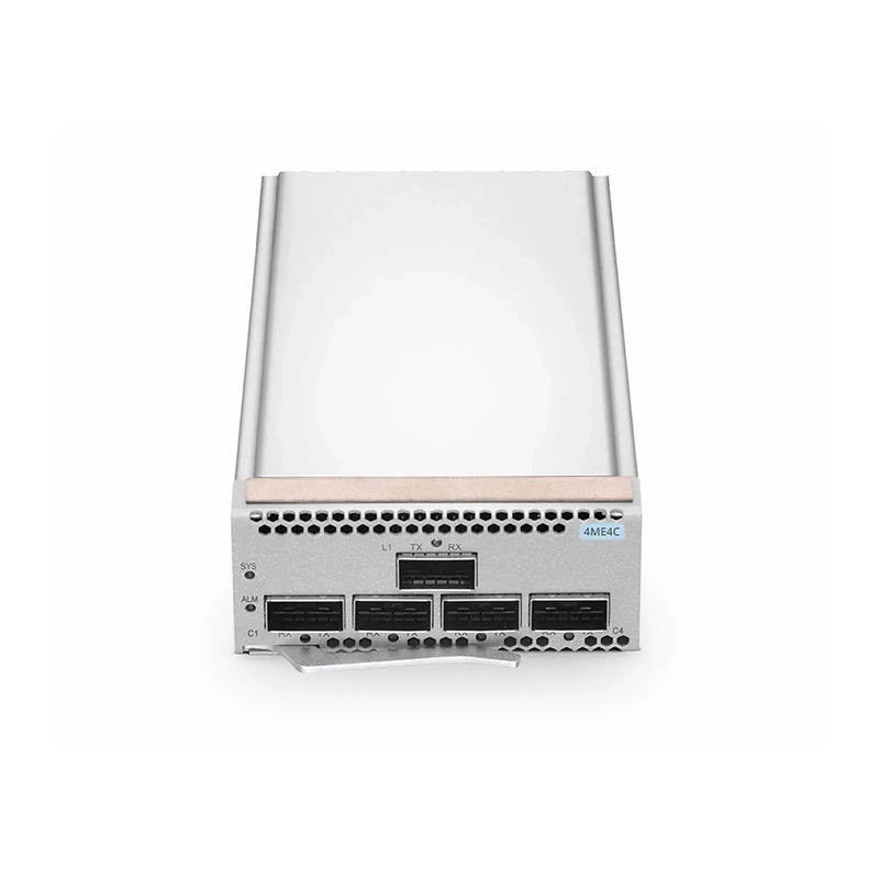 SFPS D6000 4ME4C 400G Muxponder, 4 x 100G QSFP28 to 1 x 400G QSFP-DD for D6000-CH1U Managed Chassis SFPS