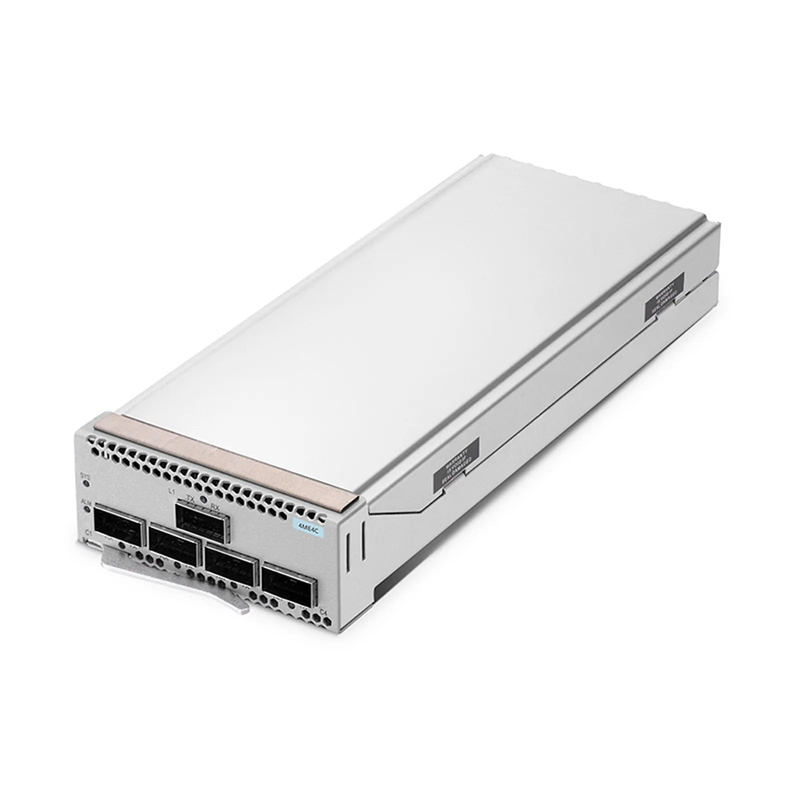 SFPS D6000 4ME4C 400G Muxponder, 4 x 100G QSFP28 to 1 x 400G QSFP-DD for D6000-CH1U Managed Chassis SFPS