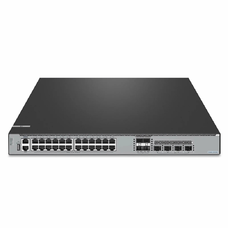 SFPS S5860-24XMG, 24-Port Ethernet L3 Switch, 24 x 10GBASE-T/Multi-Gigabit Ports, 4 x 10Gb SFP+, with 4 x 25Gb SFP28 Uplinks, PicOSA®, Support MLAG, Broadcom Chip SFPS