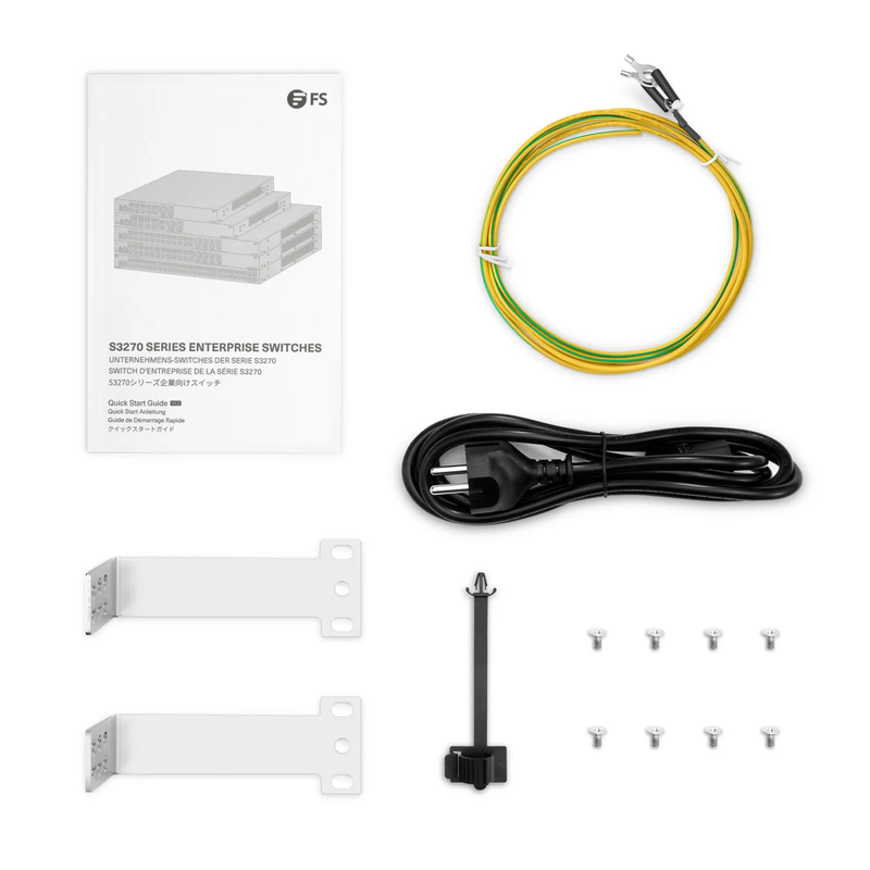 SFPS S3270-10TM, 10-Port Gigabit Ethernet L2+ Switch, 10 x Gigabit RJ45, with 2 x 1/2.5Gb SFP Uplinks, PicOSA®, Broadcom Chip SFPS