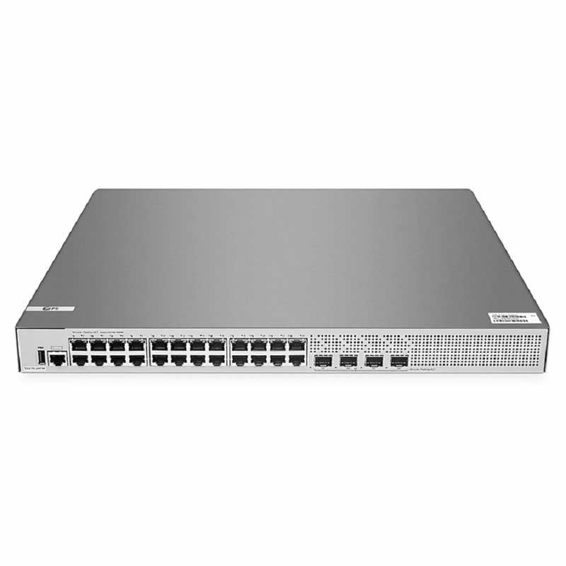 SFPS S3270-24TM, 24-Port Gigabit Ethernet L2+ Switch, 24 x Gigabit RJ45, with 4 x 1/2.5Gb SFP Uplinks, PicOSA®, Broadcom Chip SFPS