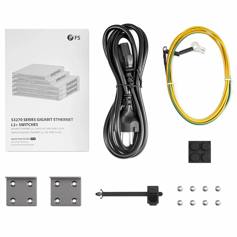 SFPS S3270-24TM, 24-Port Gigabit Ethernet L2+ Switch, 24 x Gigabit RJ45, with 4 x 1/2.5Gb SFP Uplinks, PicOSA®, Broadcom Chip SFPS