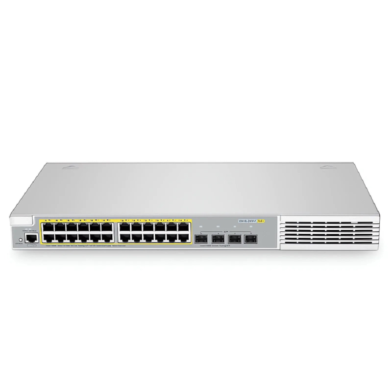 SFPS S3410L-24TF-P, 24-Port Ethernet L2+ PoE+ Switch, 24 x PoE+ Ports @370W, with 4 x 1Gb SFP Uplinks, PicOSA®, Support MLAG, Broadcom Chip SFPS