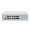 SFPS S3410C-8TMS-P, 8-Port Gigabit Ethernet L2+ PoE+ Switch, 8 x PoE+ Ports@125W, 2 x 5Gb RJ45, with 2 x 10Gb SFP+ Uplinks, PicOSA®, Support MLAG, Broadcom Chip, Fanless SFPS