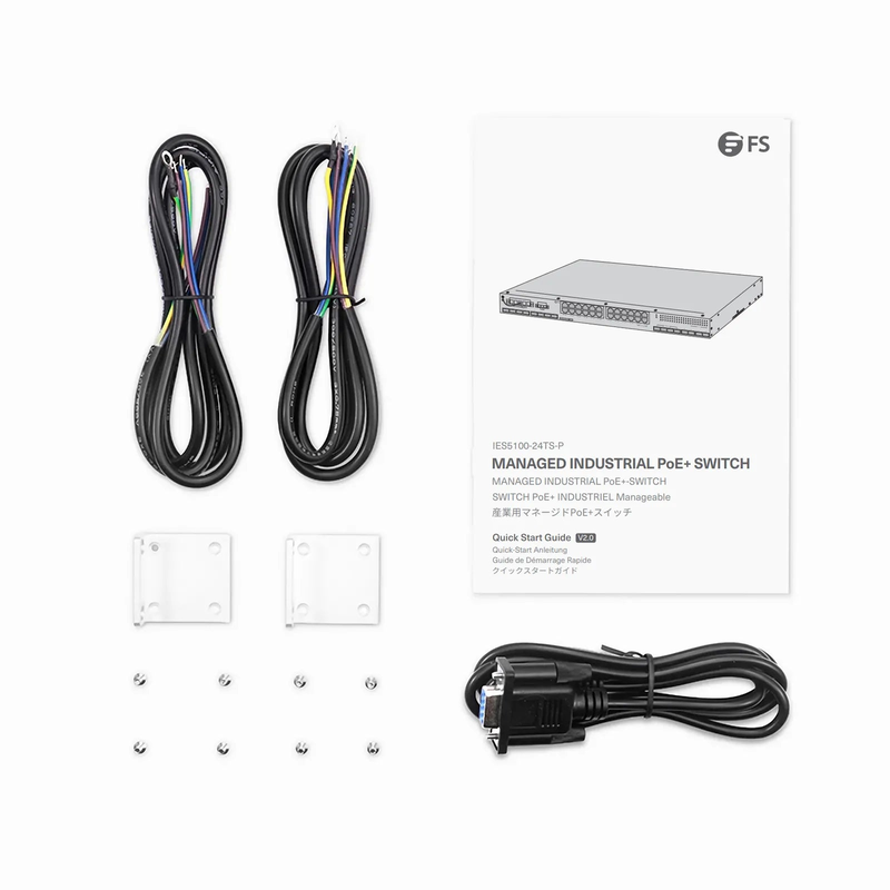 SFPS IES5100-24TS-P, 24-Port Gigabit Ethernet L2+ Managed Industrial PoE+ Switch, 20 x PoE+ Ports @720W, with 4 x 1Gb RJ45/SFP Combo, 8 x 1Gb SFP and 4 x 10Gb SFP+, -40 to 75A°C Operating Temperature SFPS