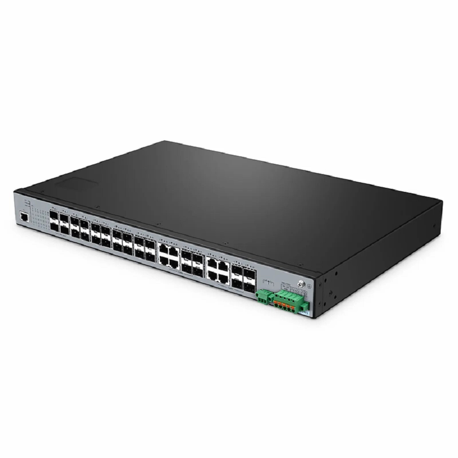 SFPS IES5100-24FS, 24-Port Gigabit Ethernet L2+ Managed Industrial Switch, 16 x 1Gb SFP, with 8 x 1Gb RJ45/SFP Combo and 4 x 10Gb SFP+, -40 to 85A°C Operating Temperature SFPS