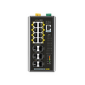 SFPS IES5200W-8U2F4SD, 8-Port Gigabit Ethernet L3 Managed Industrial PoE++ Switch, 8 x PoE++ Ports@360W, with 2 x 1/2.5Gb SFP, 4 x 10Gb SFP+, -40 to 75A°C Operating Temperature SFPS