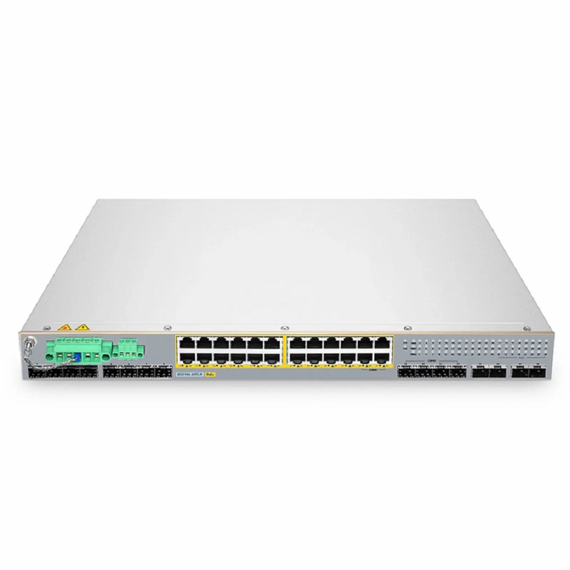 SFPS IES5100-24TS-P, 24-Port Gigabit Ethernet L2+ Managed Industrial PoE+ Switch, 20 x PoE+ Ports @720W, with 4 x 1Gb RJ45/SFP Combo, 8 x 1Gb SFP and 4 x 10Gb SFP+, -40 to 75A°C Operating Temperature SFPS