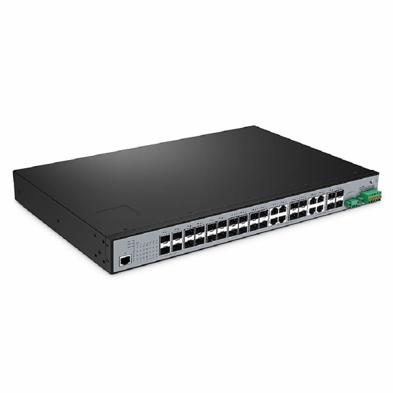 SFPS IES5100-24FS, 24-Port Gigabit Ethernet L2+ Managed Industrial Switch, 16 x 1Gb SFP, with 8 x 1Gb RJ45/SFP Combo and 4 x 10Gb SFP+, -40 to 85A°C Operating Temperature SFPS