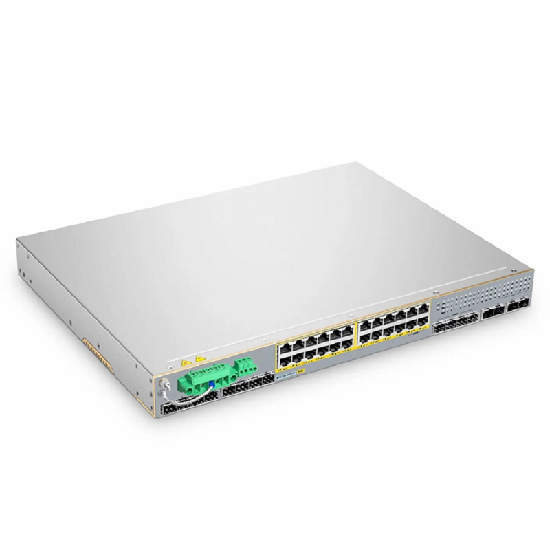 SFPS IES5100-24TS-P, 24-Port Gigabit Ethernet L2+ Managed Industrial PoE+ Switch, 20 x PoE+ Ports @720W, with 4 x 1Gb RJ45/SFP Combo, 8 x 1Gb SFP and 4 x 10Gb SFP+, -40 to 75A°C Operating Temperature SFPS