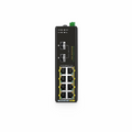 SFPS TSN3220-10S-U, 8-Port Gigabit Ethernet L2 Managed TSN Industrial PoE++ Switch, 8 x PoE++ Ports@360W, with 2 x 1/10Gb SFP+, -40 to 75A°C Operating Temperature SFPS
