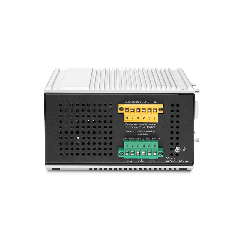 SFPS IES5200W-8U2F2SD, 8-Port Gigabit Ethernet L3 Managed Industrial PoE++ Switch, 8 x PoE++ Ports@360W, with 2 x 1/2.5Gb SFP, 2 x 10Gb SFP+, -40 to 75A°C Operating Temperature SFPS