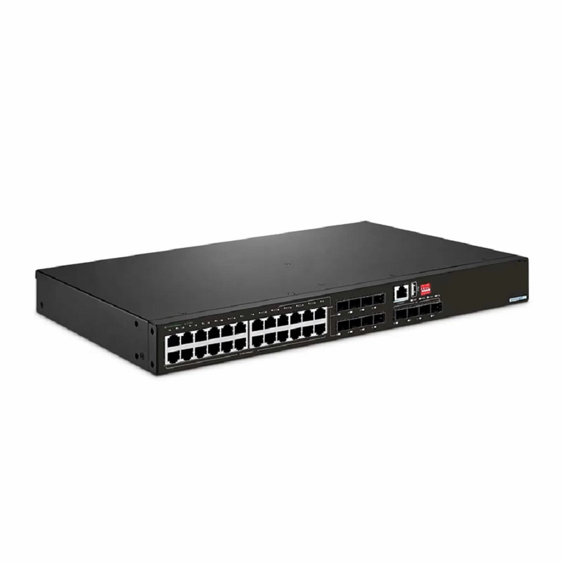 SFPS IES5120-28TF, 24-Port Gigabit Ethernet L2+ Managed Industrial Switch, 16 x 10/100/1000BASE-T, with 8 x 1Gb RJ45/SFP Combo and 4 x 1Gb SFP, -40 to 75A°C Operating Temperature SFPS