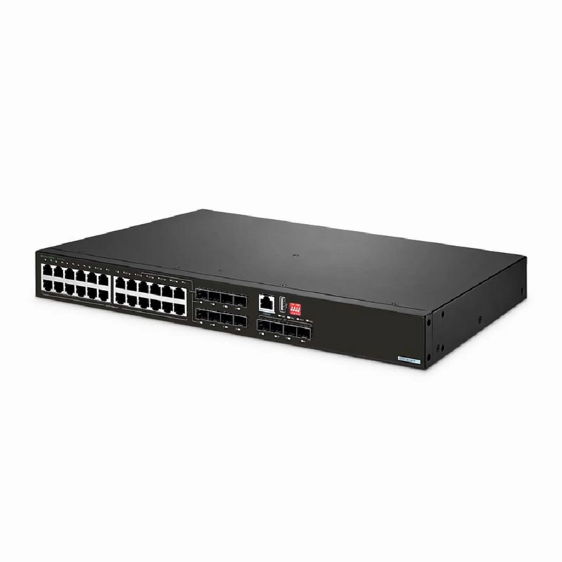 SFPS IES5120-28TF, 24-Port Gigabit Ethernet L2+ Managed Industrial Switch, 16 x 10/100/1000BASE-T, with 8 x 1Gb RJ45/SFP Combo and 4 x 1Gb SFP, -40 to 75A°C Operating Temperature SFPS
