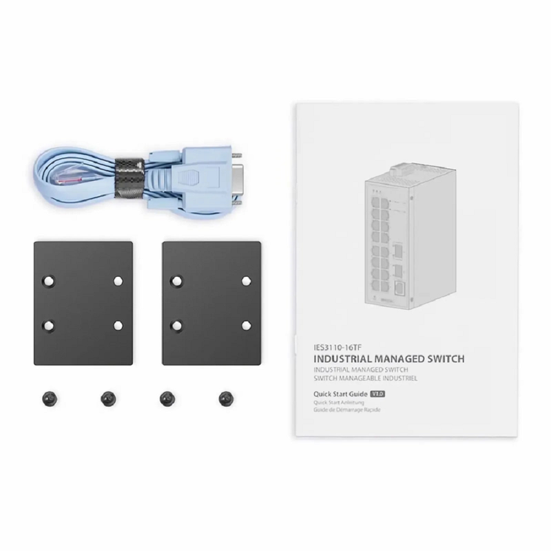 SFPS IES3110-16TF, 16-Port Gigabit Ethernet L2 Managed Industrial Switch, 16 x 10/100/1000BASE-T, with 2 x 1Gb SFP, -40 to 75A°C Operating Temperature SFPS