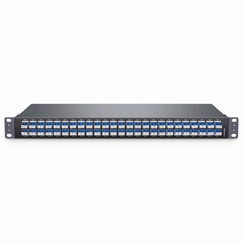 SFPS OMD48ECM, 48 Channels 100GHz C14-C61 Passive, Dual Fiber DWDM Mux and Demux with Monitor Port, LC/UPC, 1U Rack SFPS