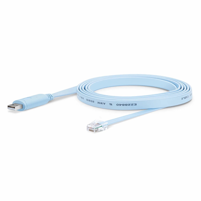 SFPS 7ft (2m) USB (Male) to RJ45 (Male) Console Cable, Blue SFPS