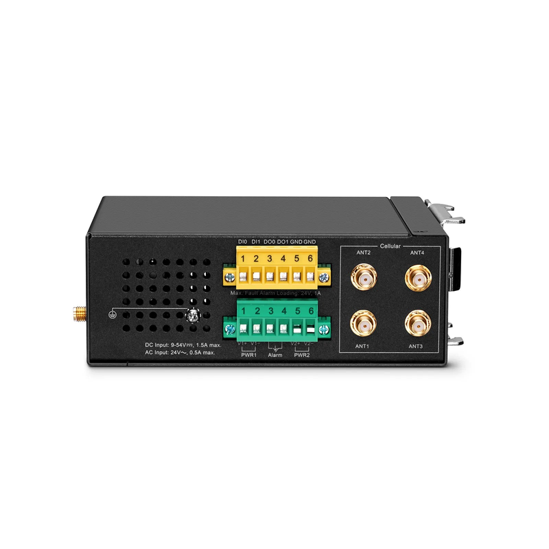 SFPS IWG5100D-5TD, 5-Port Gigabit Ethernet Industrial 5G NR Cellular Wireless Gateway, with 5 x 10/100/1000BASE-T RJ45, 3 LAN Ports, 1 LAN/WAN Port, 1 WAN Port, Support Dual-SIM and IPSec VPN SFPS