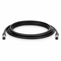 SFPS 10ft (3m) Industrial M12A/8M to M12A/8M Cordsets CAT5e SF/UTP PVC Ethernet Network Patch Cable, Black SFPS