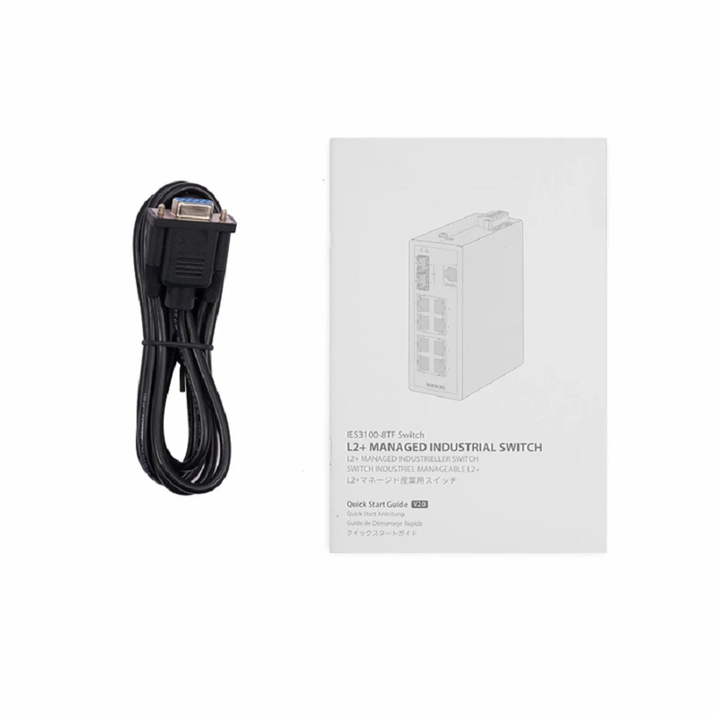 SFPS IES3100-8TF, 8-Port Gigabit Ethernet L2+ Managed Industrial Switch, 8 x 10/100/1000BASE-T, with 2 x 1/2.5Gb SFP, -40 to 75A°C Operating Temperature SFPS
