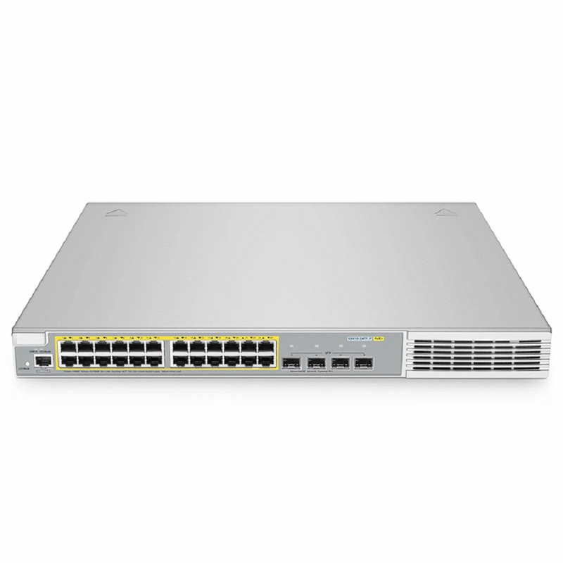 SFPS S3410-24TF-P, 24-Port Ethernet L2+ PoE+ Switch, 24 x PoE+ Ports @370W, with 4 x 1Gb SFP Uplinks, Stackable Switch, Broadcom Chip SFPS