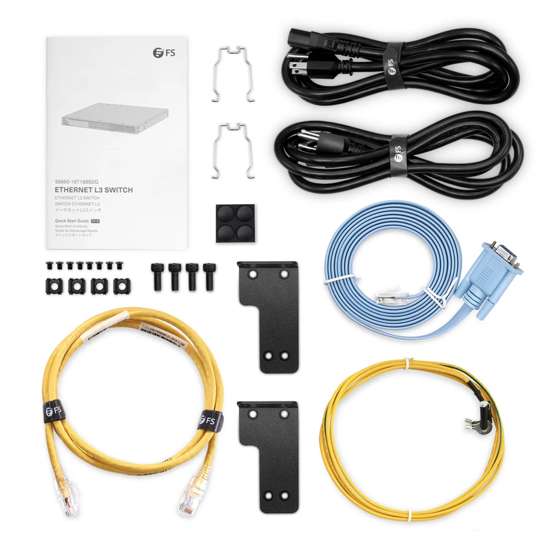 SFPS S5850-16T16BS2Q, 16-Port Gigabit Ethernet L3 Switch, 16 x Gigabit RJ45, with 8 x 10Gb SFP+, 8 x 25Gb SFP28 and 2 x 40Gb QSFP+ Uplinks, Support MLAG SFPS