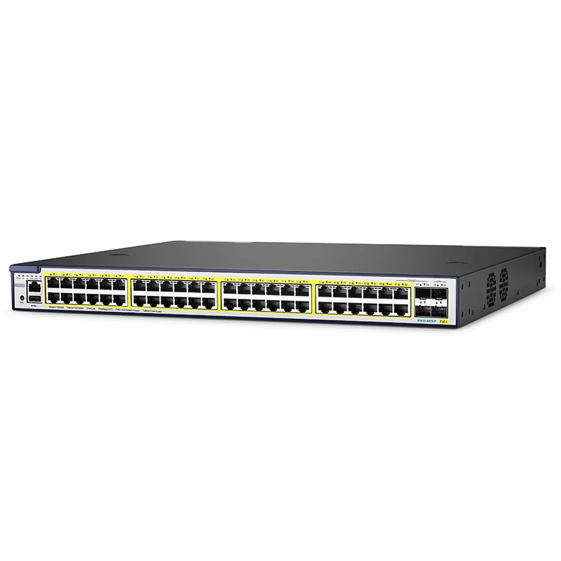 SFPS S3410-48TS-P, 48-Port Gigabit Ethernet L2+ PoE+ Switch, 48 x PoE+ Ports @740W, with 2 x 10Gb SFP+ Uplinks and 2 x Combo SFP Ports, Stackable Switch, Broadcom Chip SFPS