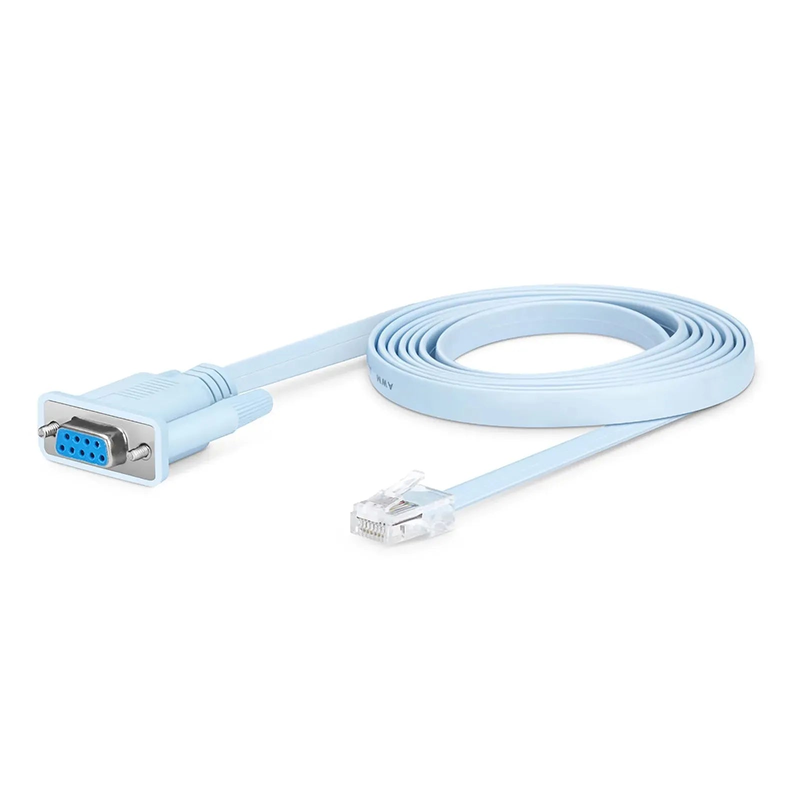 SFPS 7ft (2m) RJ45 (Male) to DB9 (Female) Console Cable, Blue SFPS