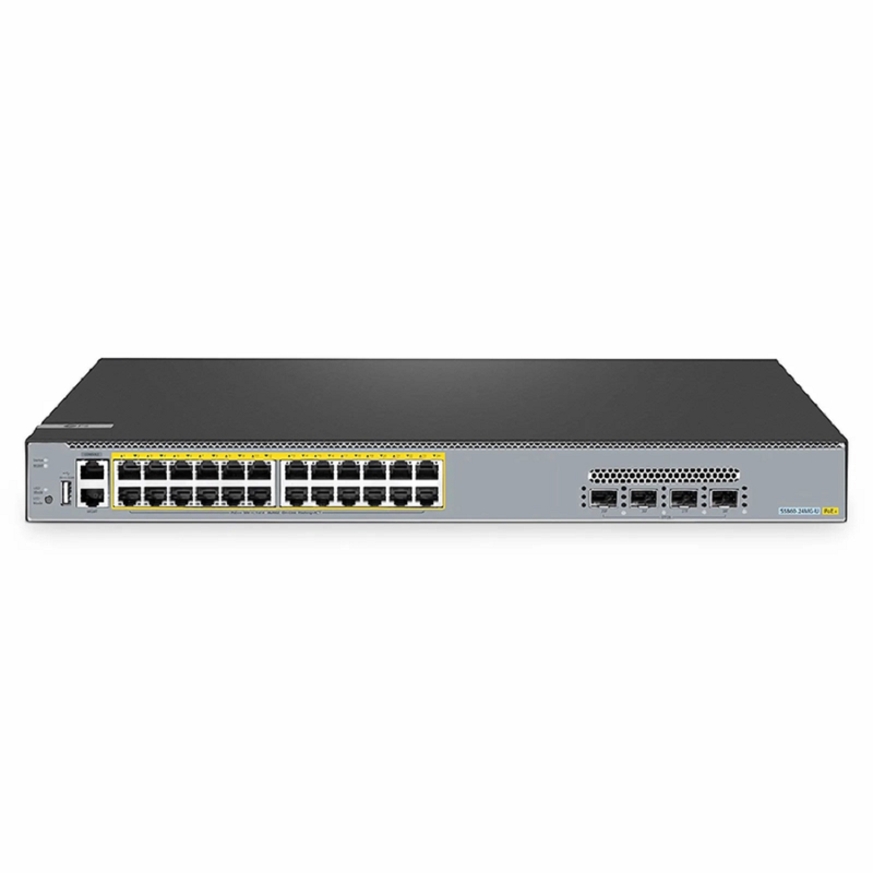 SFPS S5860-24MG-U, 24-Port Ethernet L3 PoE++ Switch, 24 x 5GBASE-T/Multi-Gigabit Ports, with 4 x 25Gb SFP28 Uplinks, Support Stacking, Broadcom Chip SFPS