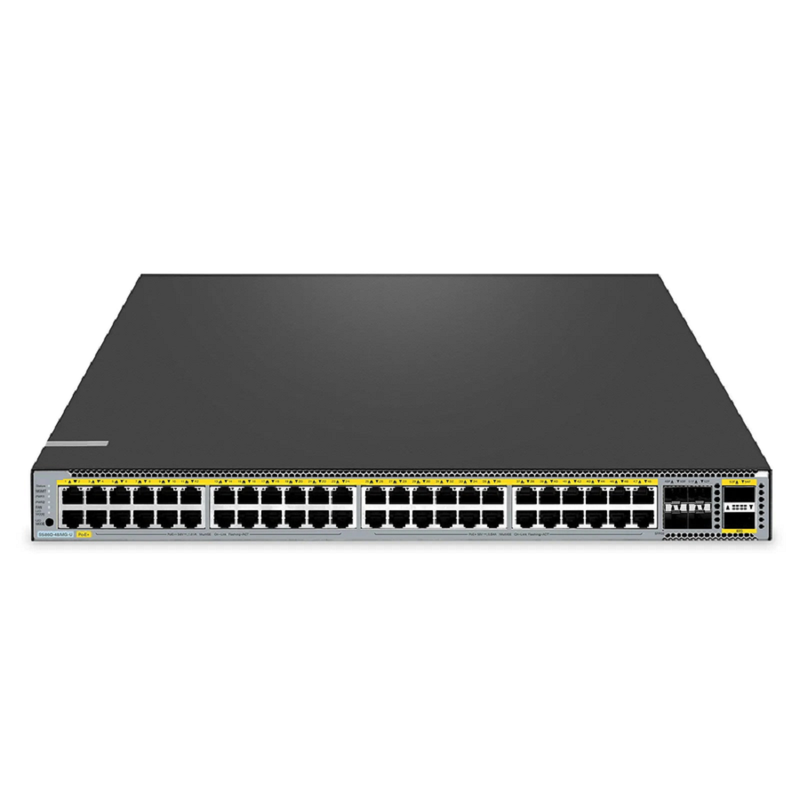 SFPS S5860-48MG-U, 48-Port Ethernet L3 PoE++ Switch, 48 x 5GBASE-T/Multi-Gigabit Ports, 4 x 25Gb SFP28 Uplinks, with 2 x 40Gb QSFP+ Uplinks, Support Stacking, Broadcom Chip SFPS