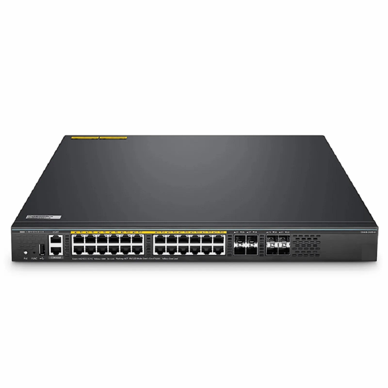 SFPS S5860-24XB-U, 24-Port Ethernet L3 PoE++ Switch, 24 x 10GBASE-T/Multi-Gigabit, 4 x 10Gb SFP+, with 4 x 25Gb SFP28 Uplinks, Support Stacking, Broadcom Chip SFPS