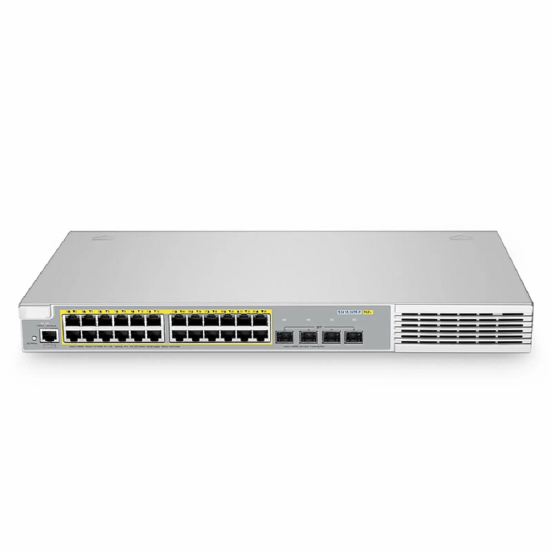 SFPS S3410-24TF-P, 24-Port Ethernet L2+ PoE+ Switch, 24 x PoE+ Ports @370W, with 4 x 1Gb SFP Uplinks, Stackable Switch, Broadcom Chip SFPS