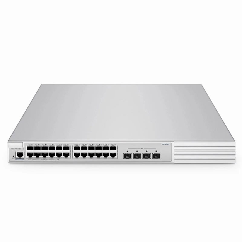 SFPS S3910-24TS, 24-Port Gigabit Ethernet L2+ Switch, 24 x Gigabit RJ45, with 4 x 10Gb SFP+ Uplinks, Stackable Switch, Broadcom Chip SFPS