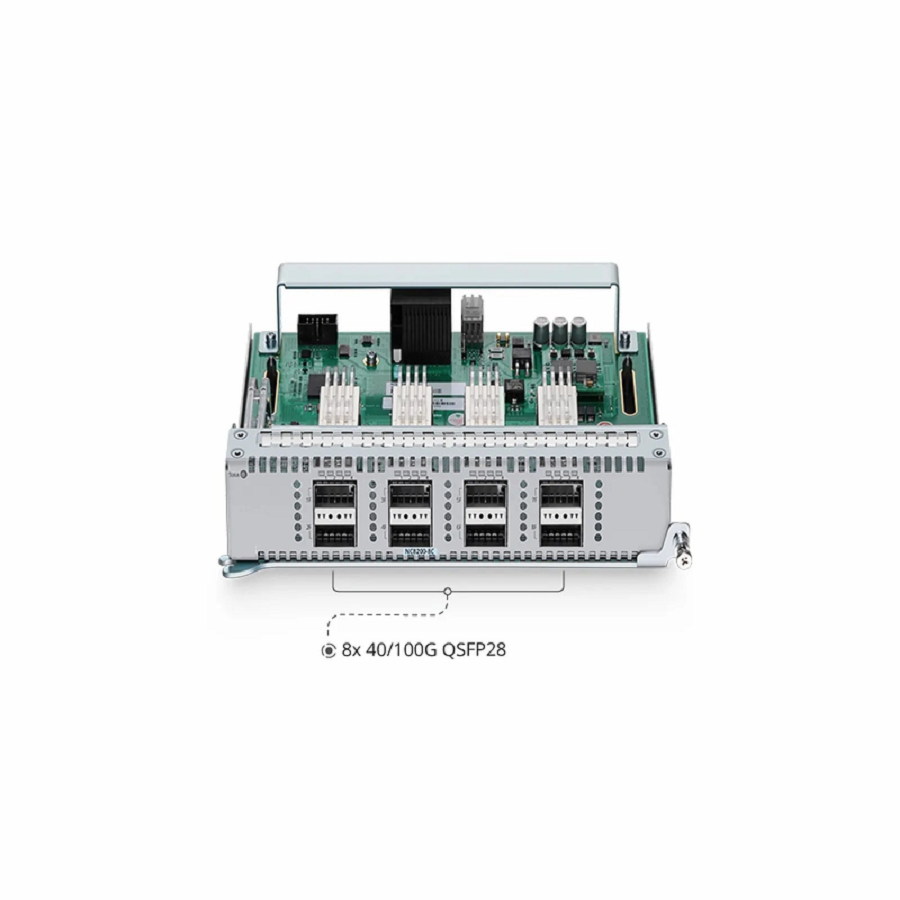 SFPS NC8200-8C, 8-Port 100Gb QSFP28 Line Card for Data Center Chassis Switch NC8200-4TD SFPS