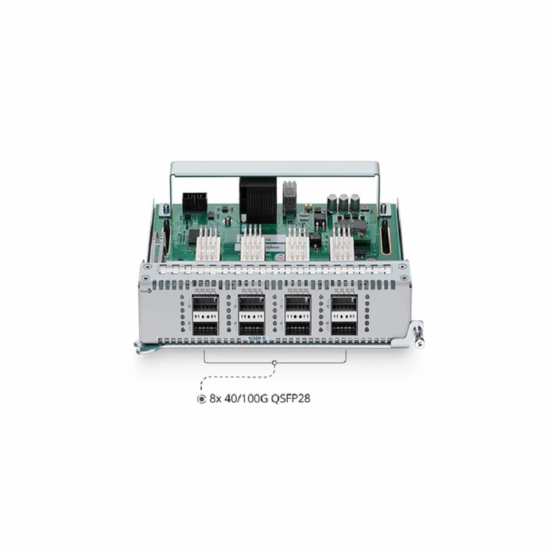 SFPS NC8200-8C, 8-Port 100Gb QSFP28 Line Card for Data Center Chassis Switch NC8200-4TD SFPS