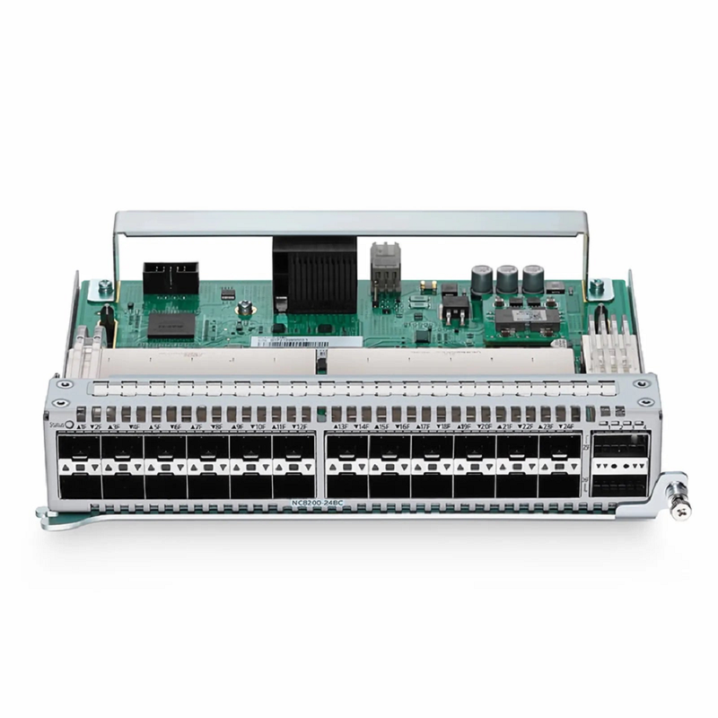 SFPS NC8200-24BC, 24-Port 25Gb SFP28 Line Card, with 2 x 100Gb QSFP28 for Data Center Chassis Switch NC8200-4TD SFPS