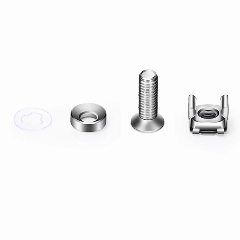 SFPS M6A20mm Screw and Nut, Nickel-plated, Silver, 50pcs/Pack SFPS