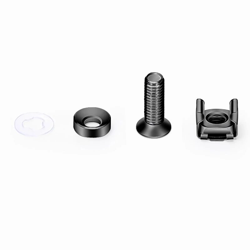 SFPS M6A20mm Screw and Nut, Zinc-plated, Black, 50pcs/Pack SFPS