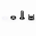 SFPS M6A20mm Screw and Nut, Zinc-plated, Black, 50pcs/Pack SFPS