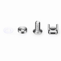 SFPS M6A16mm Model Screw and Nut, Nickel-plated, Silver, 50pcs/Pack SFPS