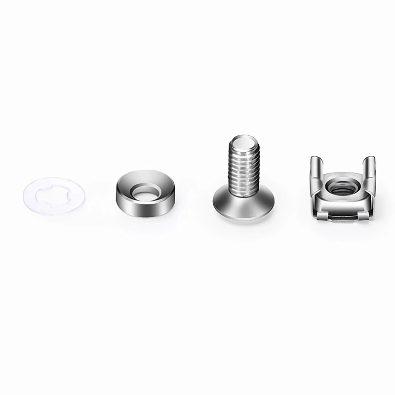 SFPS M6A16mm Model Screw and Nut, Nickel-plated, Silver, 50pcs/Pack SFPS