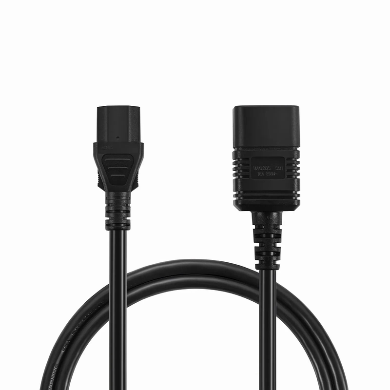 SFPS 3ft (0.9m) IEC60320 C20 to IEC60320 C13 14AWG 250V/15A Power Cord, Black SFPS