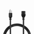 SFPS 6ft (1.8m) NEMA 5-15P to IEC60320 C13 16AWG 125V/10A Power Cord, Black SFPS