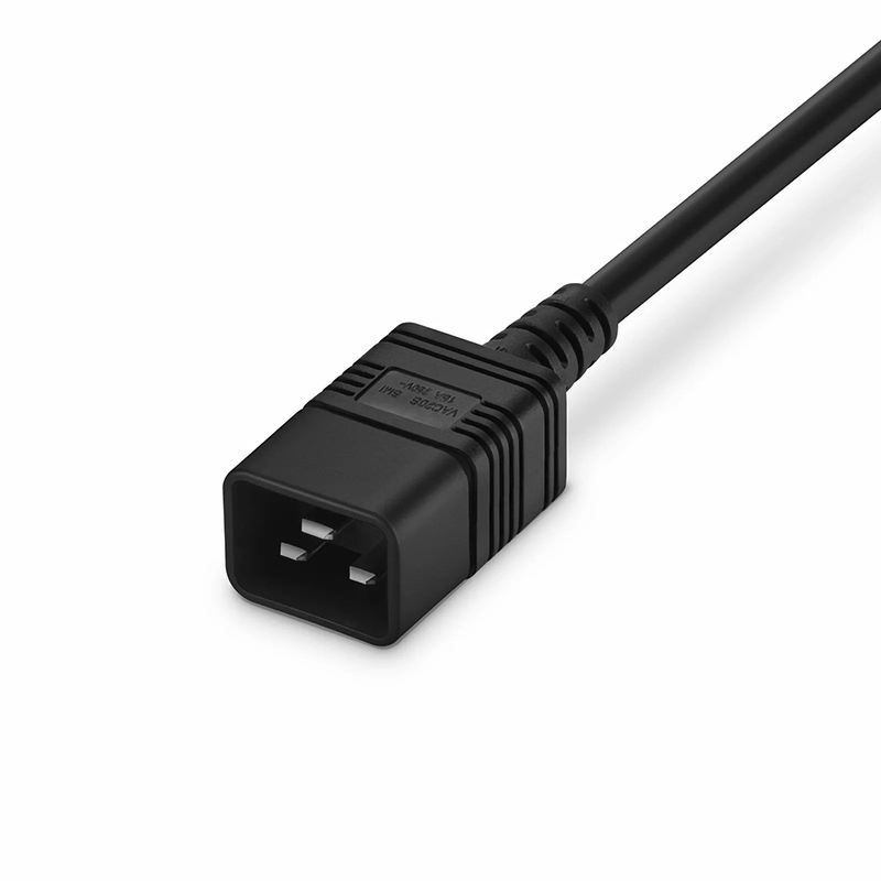 SFPS 3ft (0.9m) IEC60320 C20 to IEC60320 C13 14AWG 250V/15A Power Cord, Black SFPS
