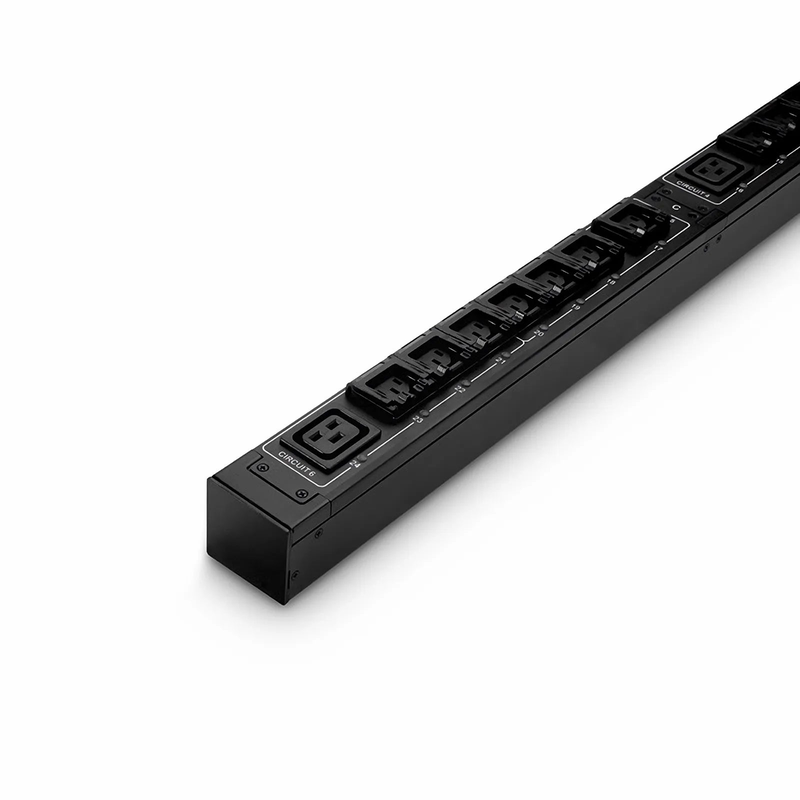 SFPS 6.24kW Single-Phase 30A/208V Switched Rack PDU, 21 x C13 & 3 x C19 Outlets, NEMA L6-30P Plug, 10ft Cord, 0U Vertical SFPS