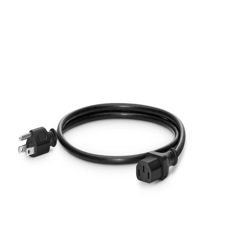 SFPS 3ft (0.9m) NEMA 5-15P to IEC60320 C13 16AWG 125V/10A Power Cord, Black SFPS