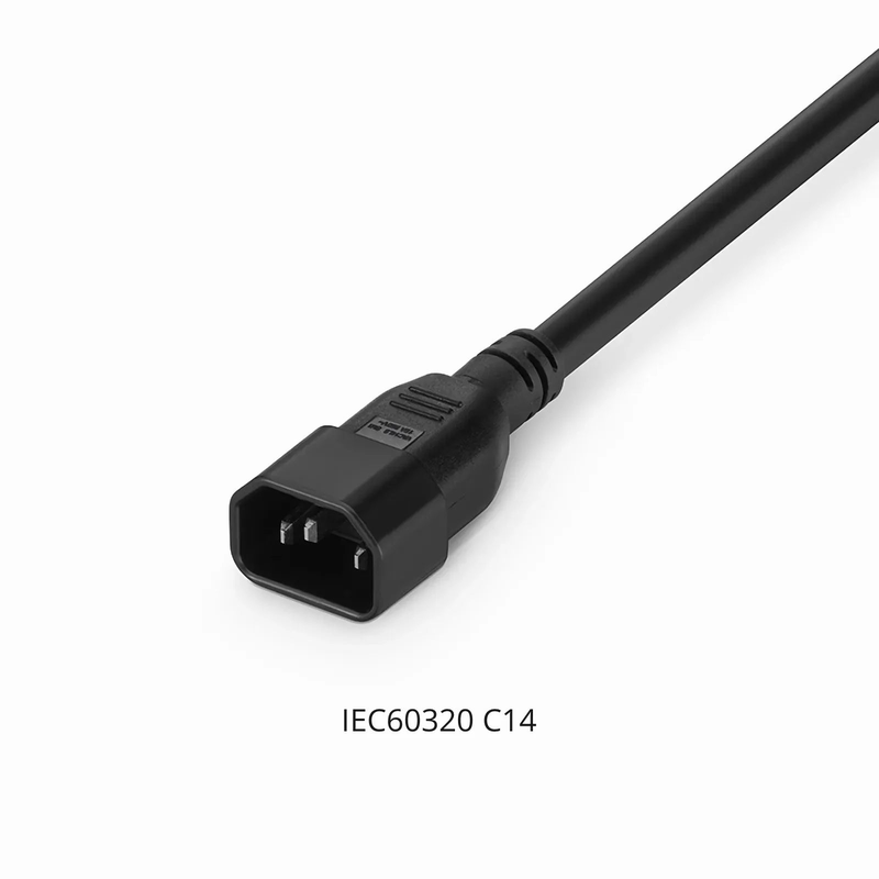 SFPS 6ft (1.8m) IEC60320 C14 to IEC60320 C15 14AWG 250V/15A Power Cord, Black SFPS