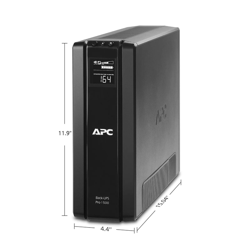 SFPS APC Back-UPS Pro, 1500VA/865W, 120V, 10 x NEMA 5-15R Outlets, AVR, LCD, 1 Replaceable Battery Module Included, Tower SFPS