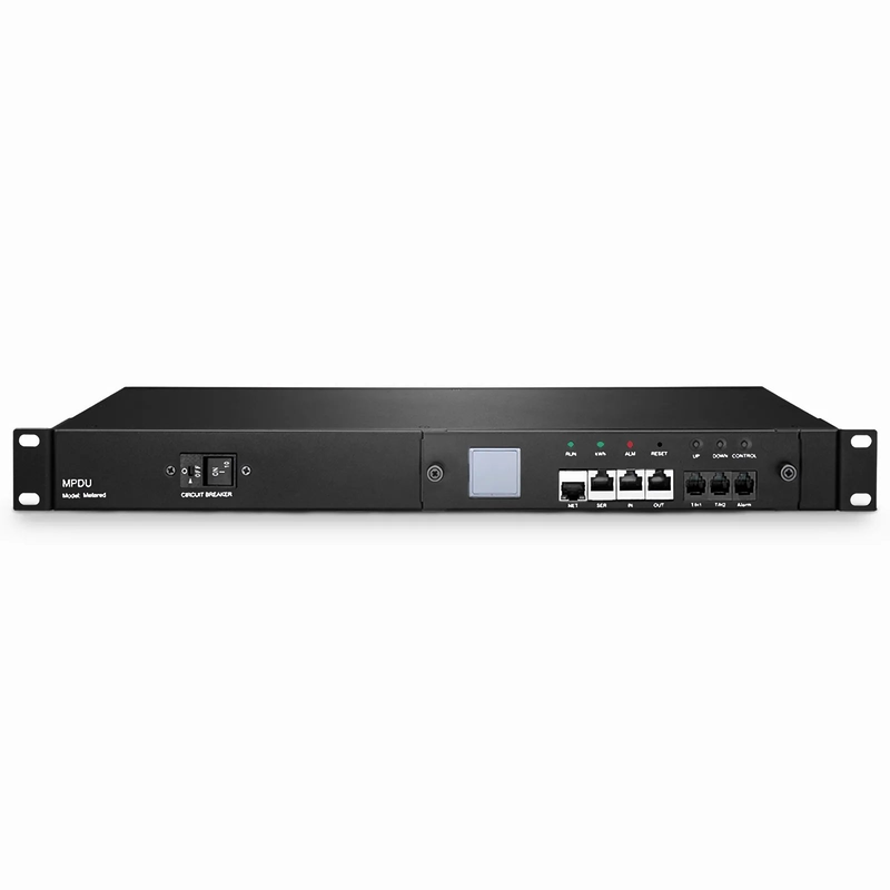 SFPS 1.20kW Single-Phase 10A/120V Monitored Rack PDU, 8 x C13 Outlets, IEC320 C14 Plug, 6.6ft Cord, 1U Rack-Mount SFPS